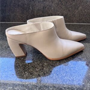 Matisse Cream Block Heel Mules